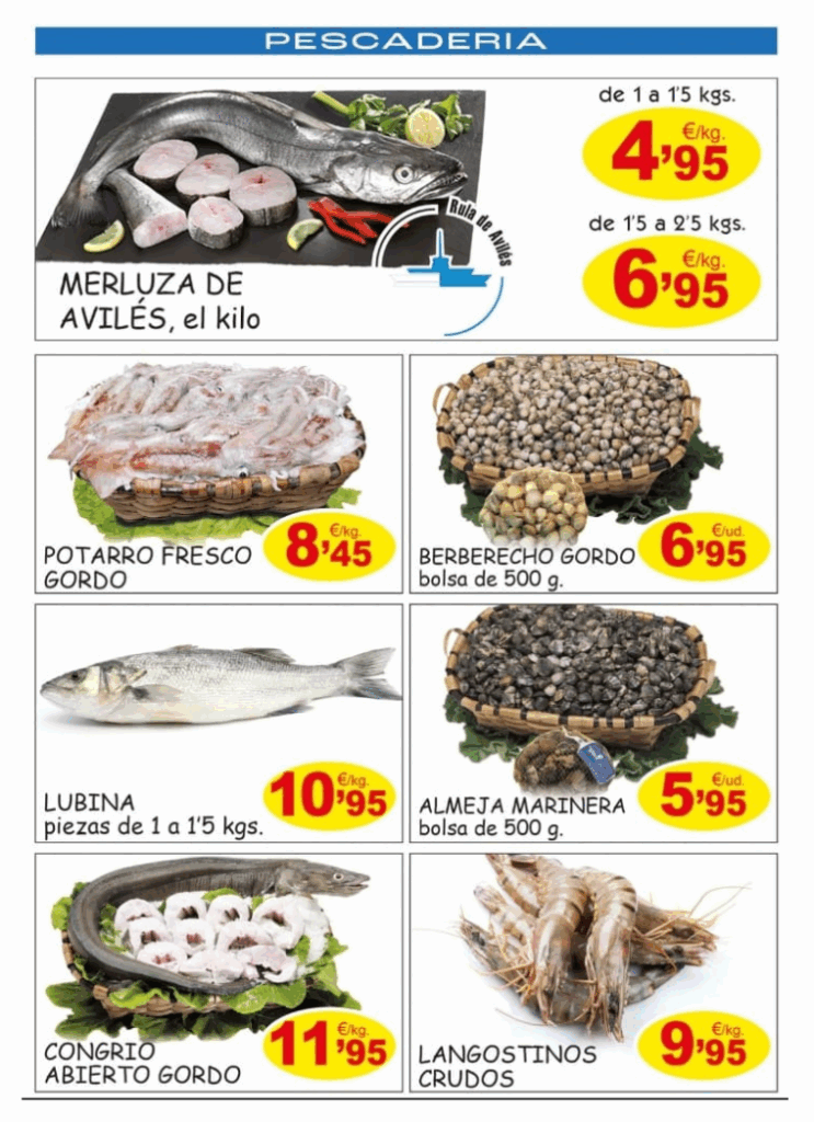 Ofertas de pescadería