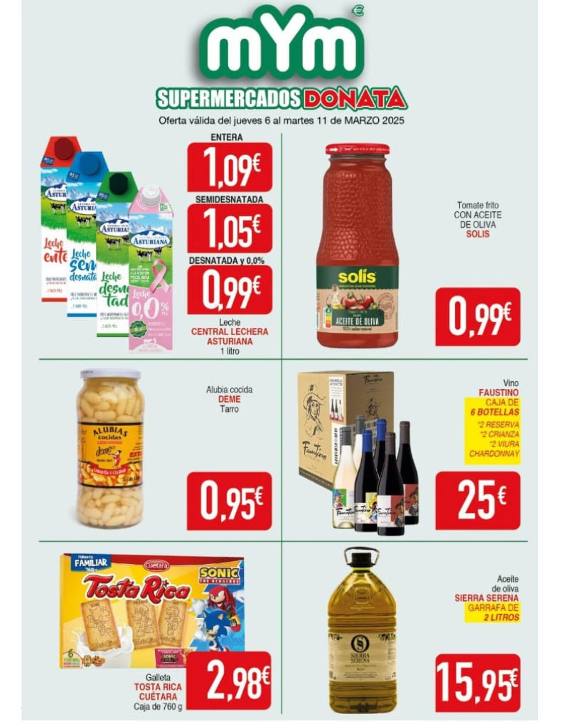 Ofertas de Supermercado MYM Donata