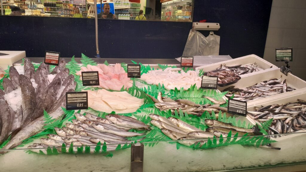 Pescadería supermercado