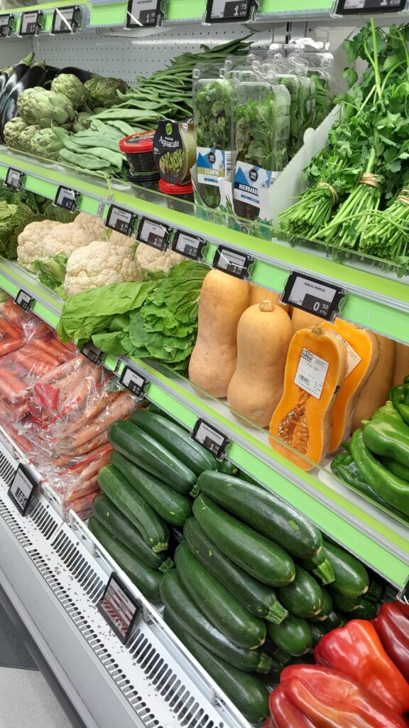 Verduras supermercado