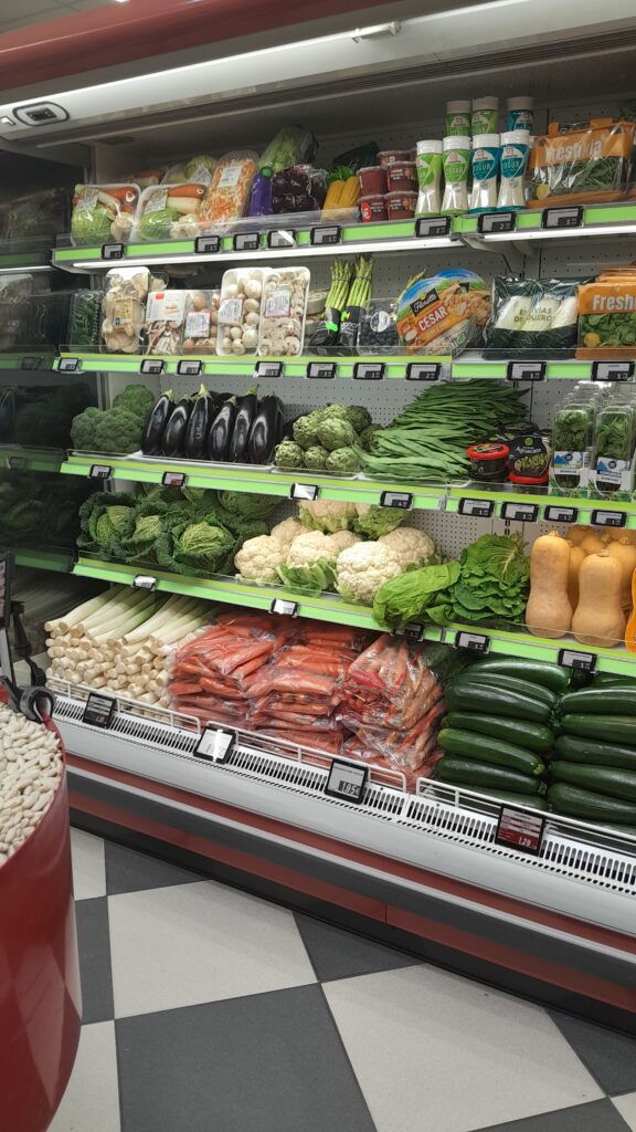 Verduras supermercado